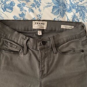 Frame Denim Women's Charcoal Skinny Jeans